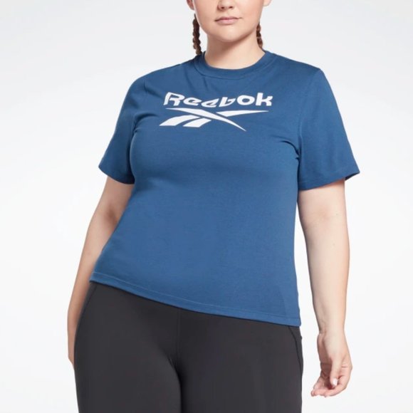 Reebok Identity Blue T-Shirt Plus Size NWT Size 1X - Picture 1 of 2